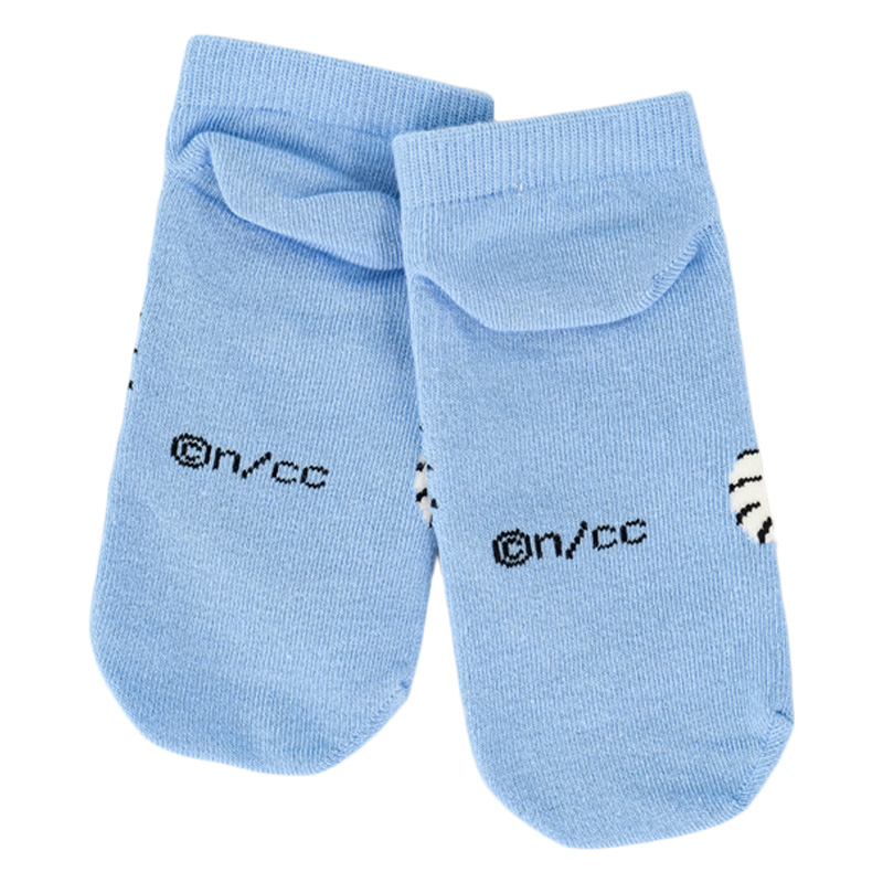 キッズ ちいかわ(モモンガ毛玉)スニーカー丈 サックス 19-24cm