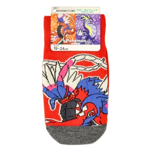 キッズ ポケットモンスター(コライドン)スニーカー丈 レッド 19-24cm