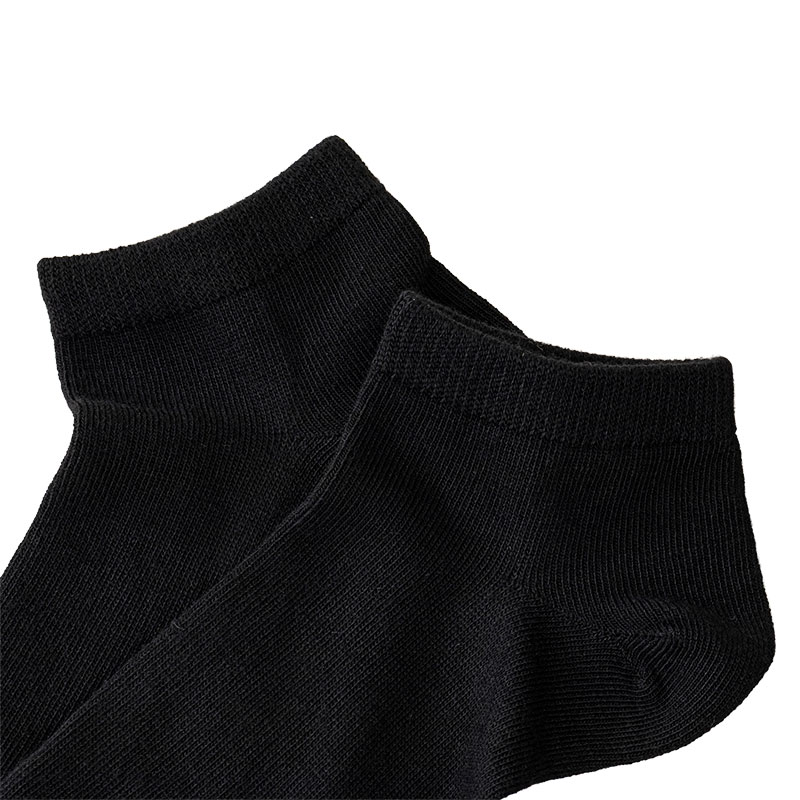 Jose うすくて足ぽかぽかソックス スニーカー丈 究極ブラック 22-25cm