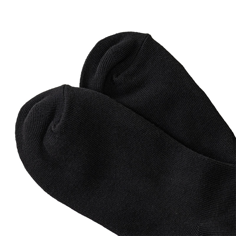 Jose うすくて足ぽかぽかソックス スニーカー丈 究極ブラック 22-25cm