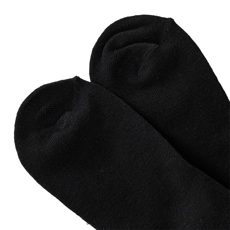 Jose うすくて足ぽかぽかソックス スニーカー丈 究極ブラック 裏起毛 22-25cm