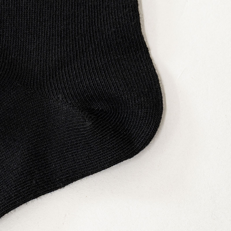 Jose うすくて足ぽかぽかソックス 10cm丈 究極ブラック 22-25cm
