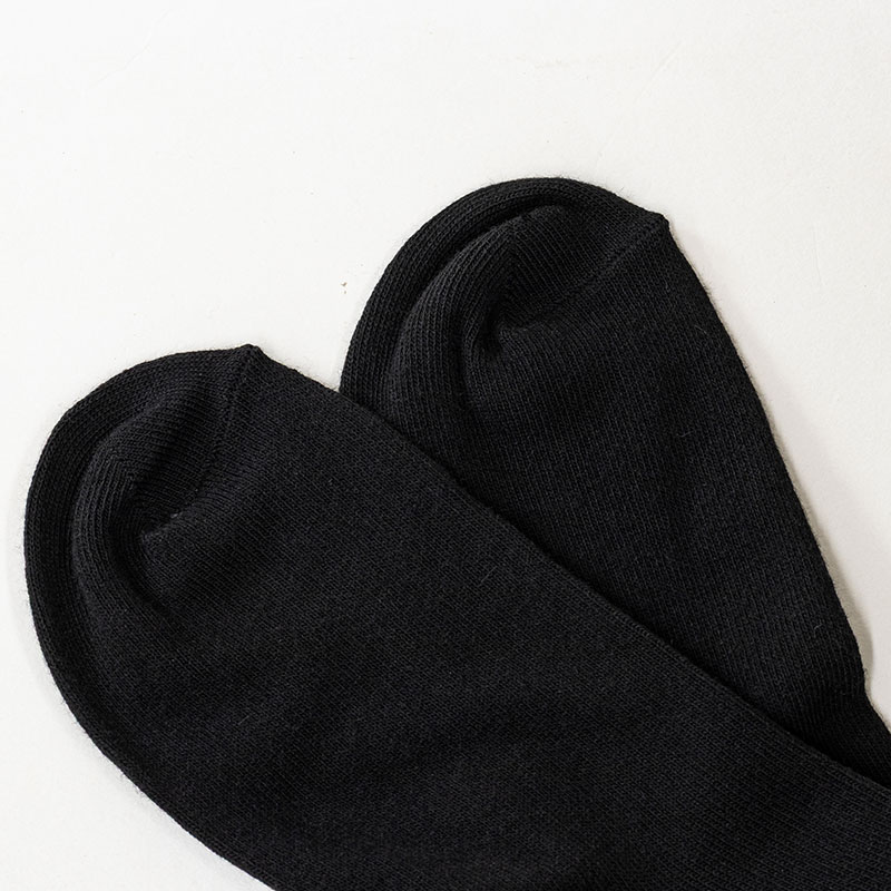 Jose うすくて足ぽかぽかソックス 10cm丈 究極ブラック 22-25cm