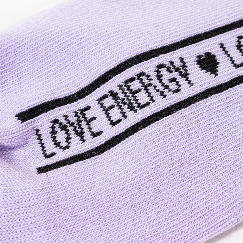 女児 LOVE ENERGY 縦ロゴ異柄 消臭 スニーカーソックス 19-24cm 3足組