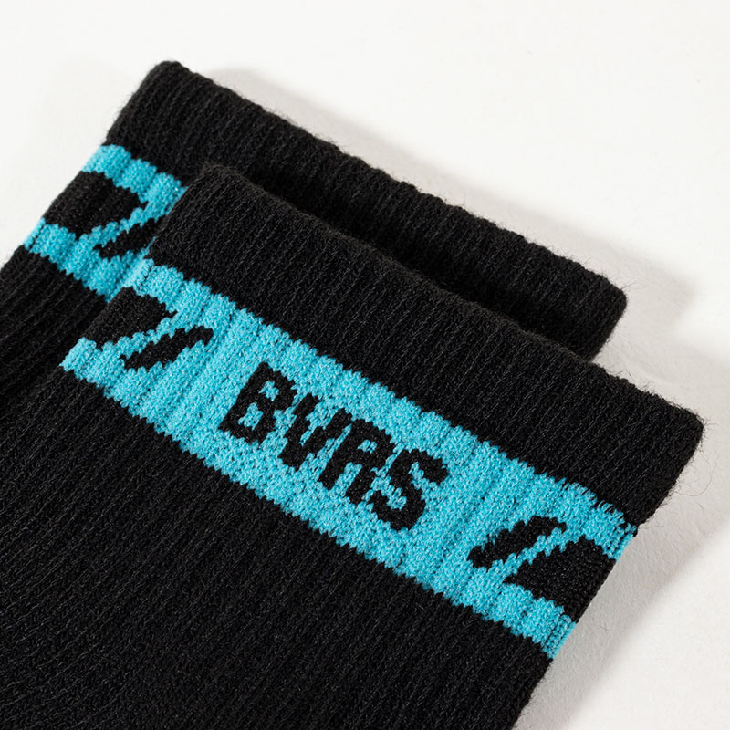 男児 BRAVERS 走るをサポート レッグロゴ ハイカットソックス 19-24cm 3足組