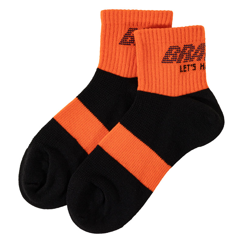 男児 BRAVERS 走るをサポート バックロゴ ハイカットソックス 19-24cm 3足組