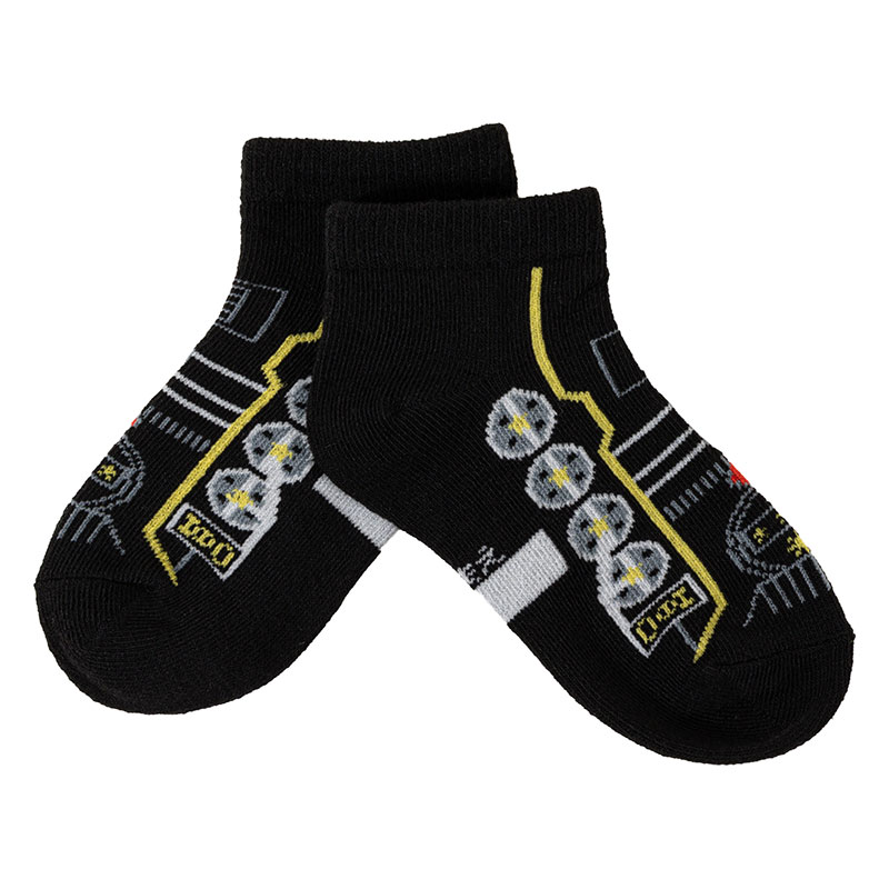 男児 SKIPKIDS 異柄 電車 スニーカーソックス 15-20cm 3足組