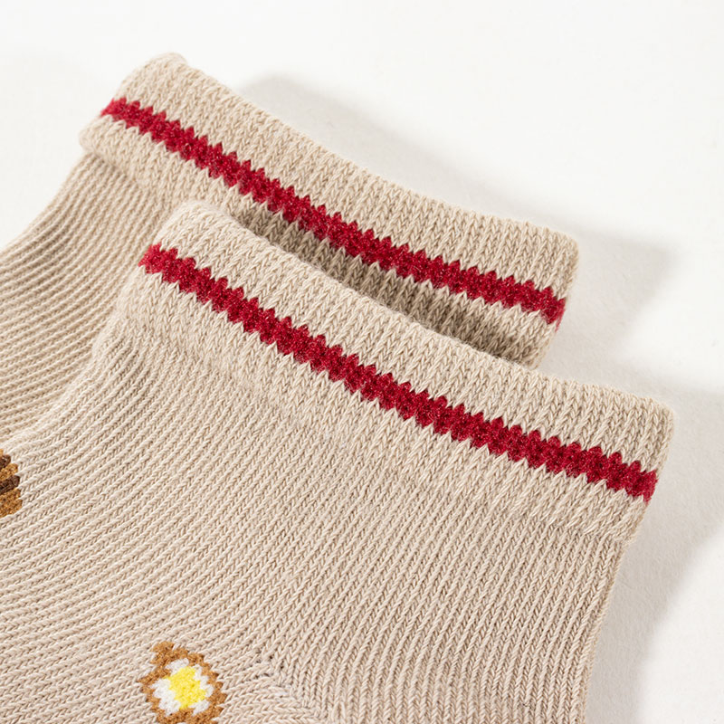 男児 SKIPKIDS 異柄 たべもの スニーカーソックス 15-20cm 3足組