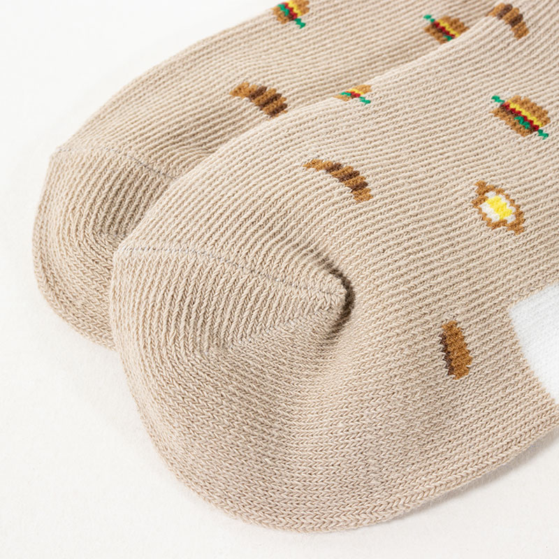 男児 SKIPKIDS 異柄 たべもの スニーカーソックス 15-20cm 3足組