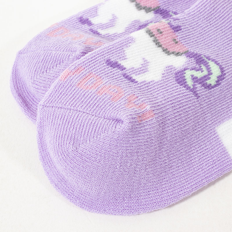 女児 SKIPKIDS 異柄 ユニコーン スニーカーソックス 15-20cm 3足組