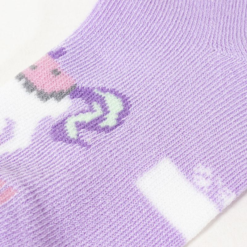 女児 SKIPKIDS 異柄 ユニコーン スニーカーソックス 15-20cm 3足組