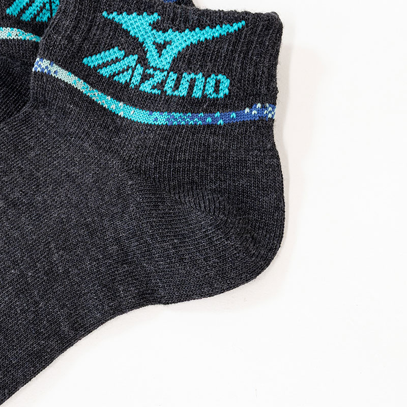 レディース ミズノ ガチ丈夫 爪先ロゴ 8.5cm丈 23-25cm 3足組