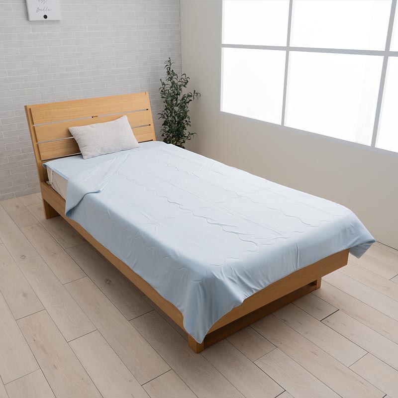 洗えて速乾 肌掛けふとん 洗えて清潔 Sシングル(140×190cm)やわらかメッシュ入り