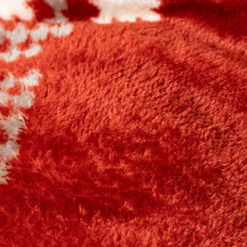 おうちで洗える こたつ掛けふとん 正方形(190×190cm)チャーム レッド