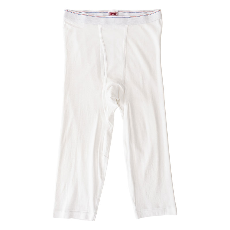 メンズ B.V.D. ニーレングス七分丈 ホワイト