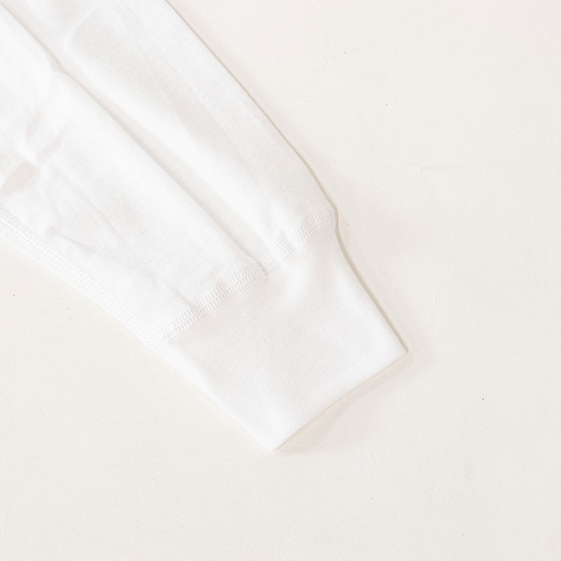 メンズ B.V.D. 九首八分袖Tシャツ ホワイト