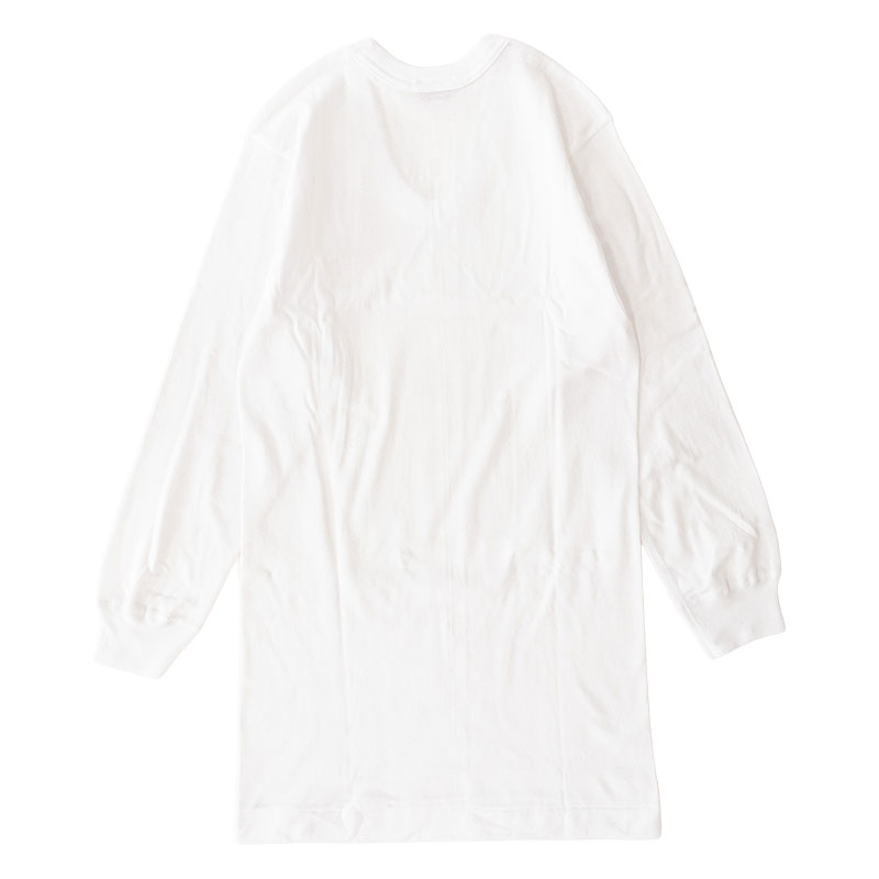 メンズ B.V.D. U首八分袖Tシャツ ホワイト