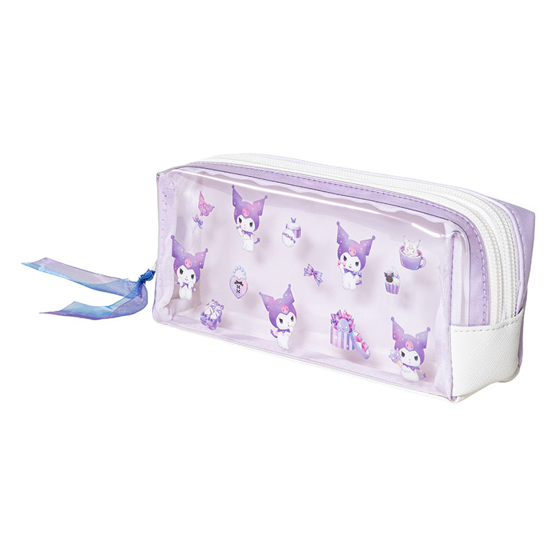 ツインファスナーペンケース クロミ パープル