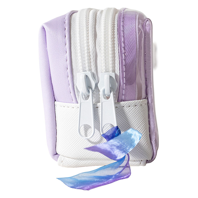 ツインファスナーペンケース クロミ パープル