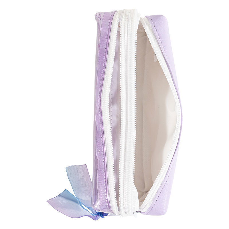 ツインファスナーペンケース クロミ パープル