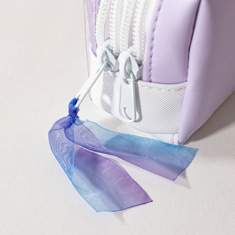 ツインファスナーペンケース クロミ パープル