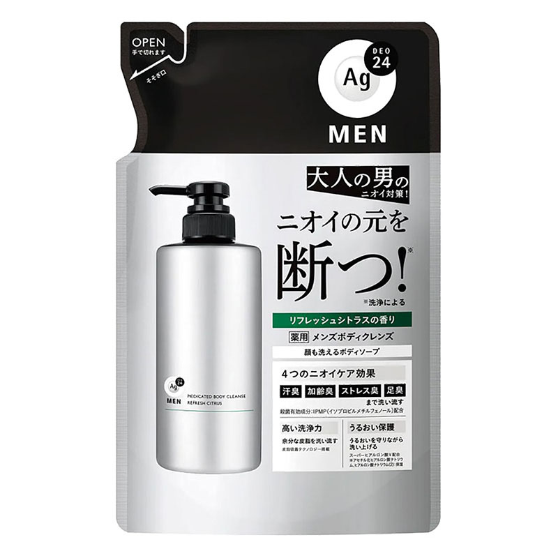 デオドラント Agデオ24メン 薬用メンズボディクレンズ リフレッシュシトラス 詰替 420ml【医薬部外品】