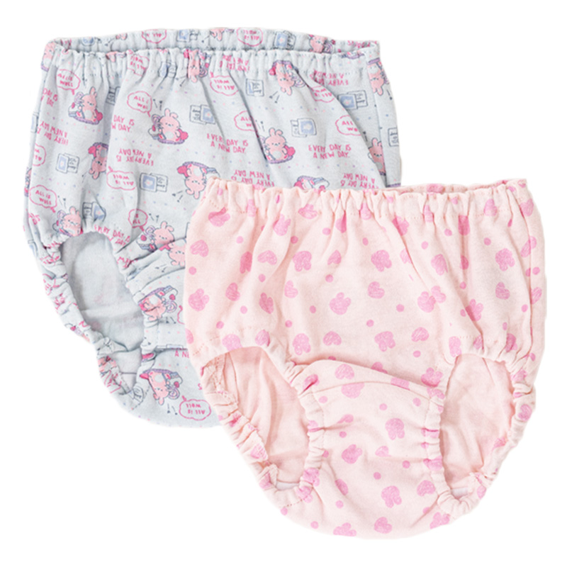 キッズ 綿100% ガールズショーツ 2枚組