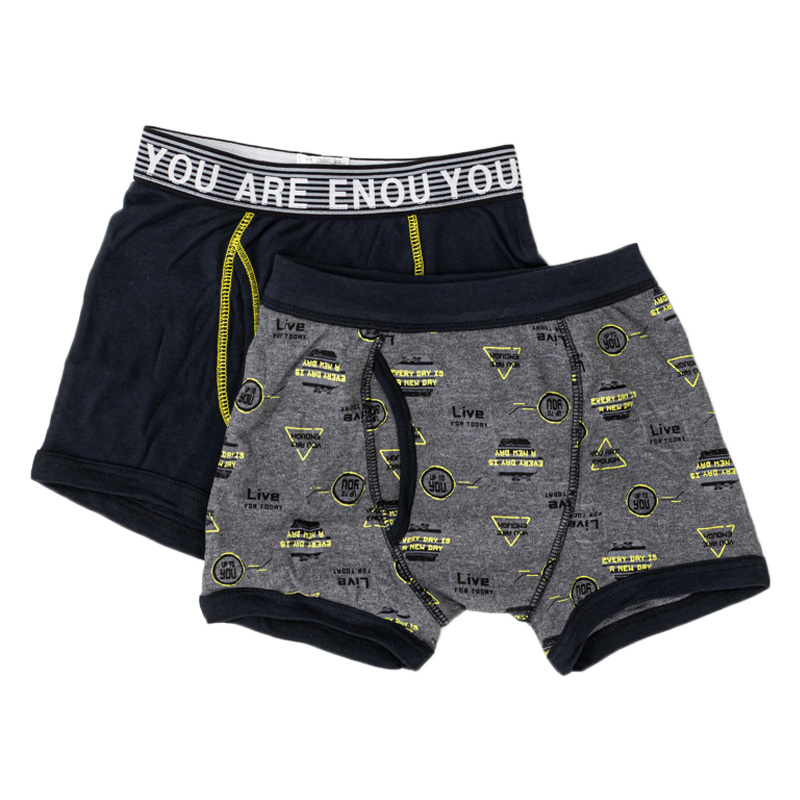 キッズ 綿100% ボクサーブリーフ 2枚組