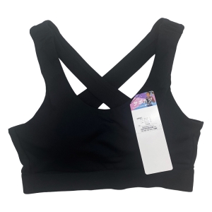レディース サポカジ 背中クロスブラ ブラック