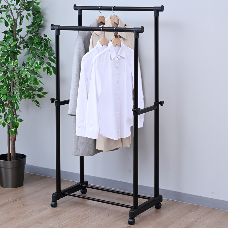 パイプハンガー シングル マットブラック