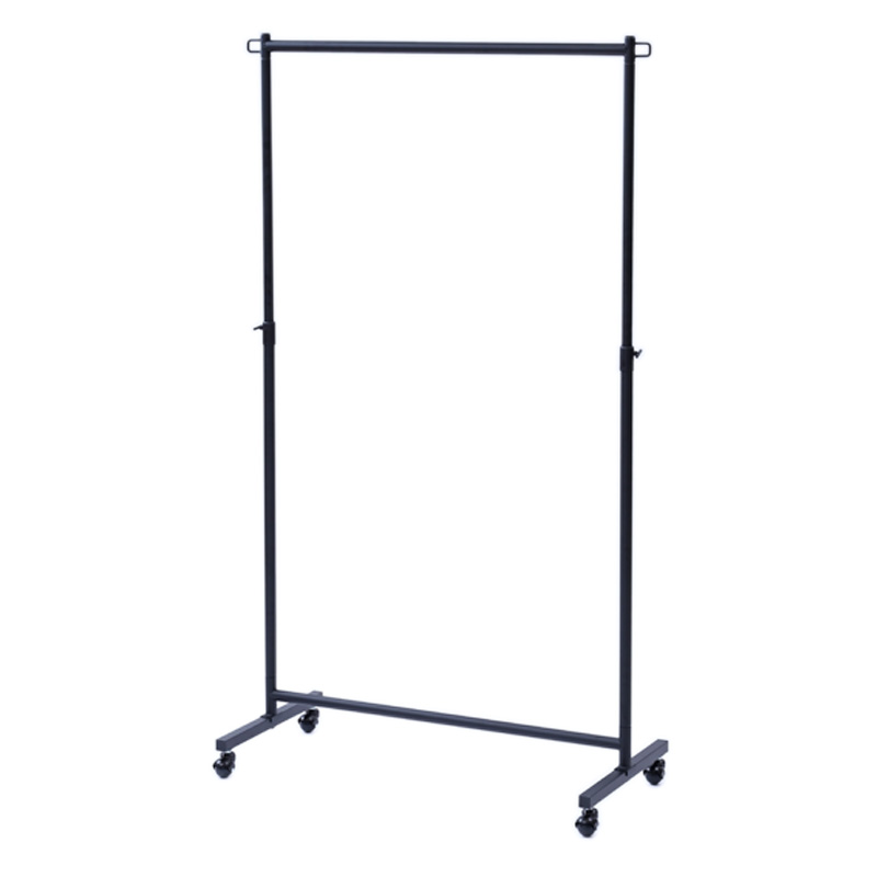 移動できる頑丈ハンガー シングル マットブラック