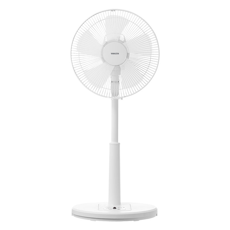 30cm リビング扇風機 簡易リモコン式 ホワイト YLR-AG308(W)