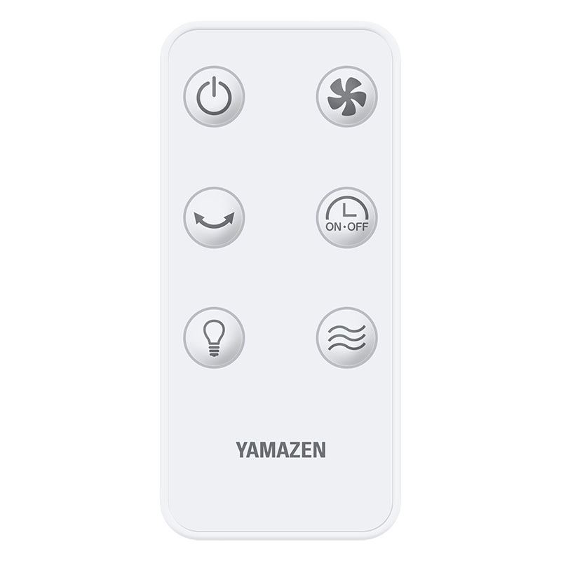 30cm 壁掛け扇風機 リモコンタイプ ホワイト YWX-E302(W)