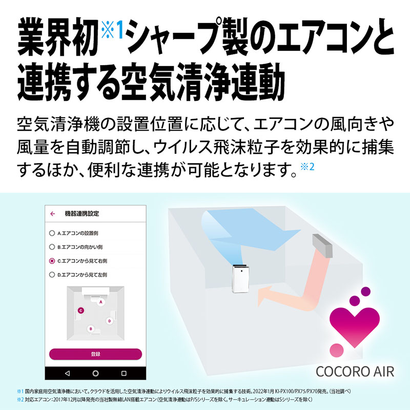 加湿空気清浄機 KI-SX70W ホワイト系
