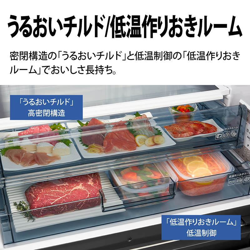 5ドア冷蔵庫 457L SJ-MW46MH ラスティックダークメタル