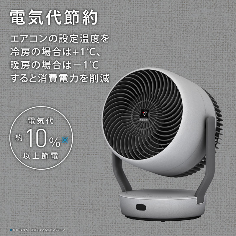 プラズマクラスター サーキュレーター ライトグレー PK-18S02H