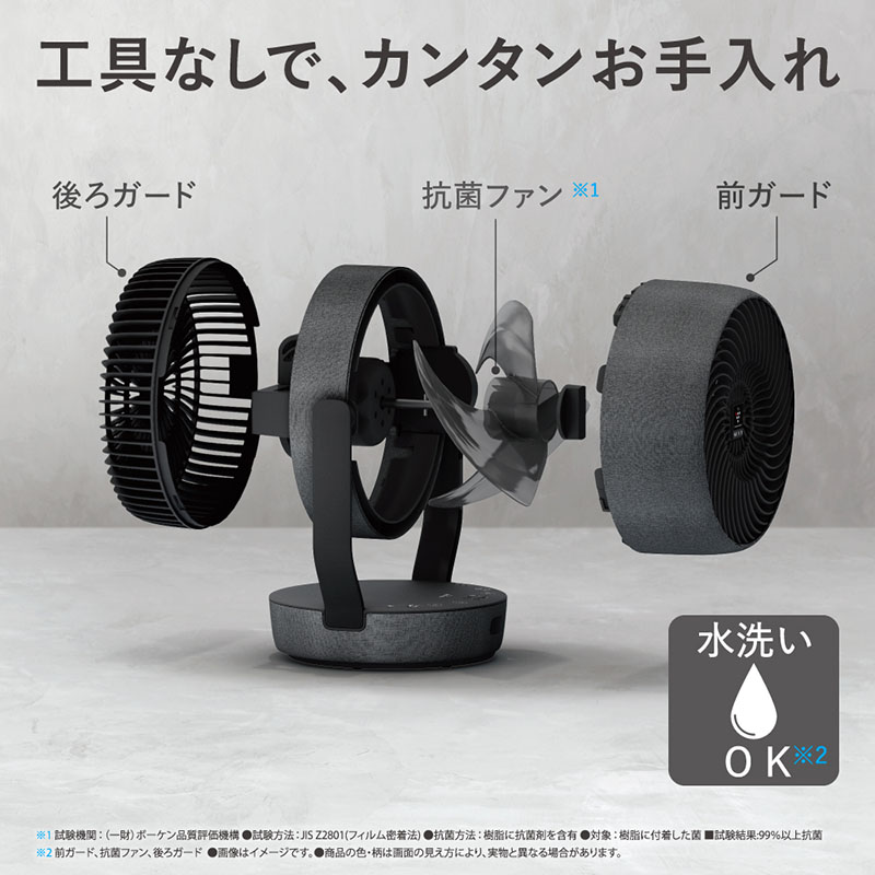 プラズマクラスター サーキュレーター ライトグレー PK-18S02H