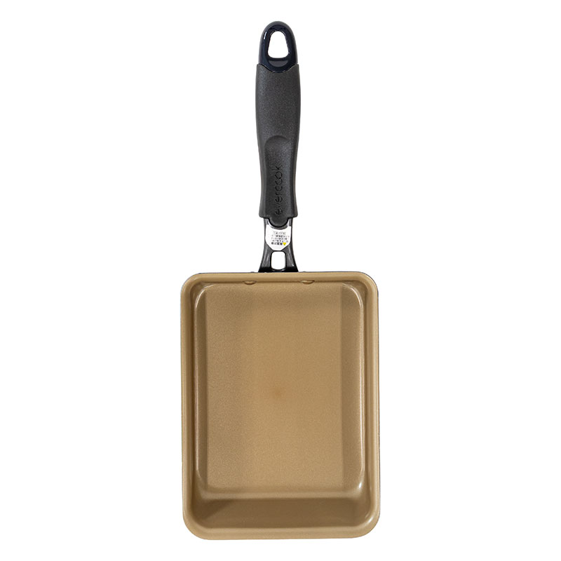 evercook 軽量玉子焼きフライパン 13×18cm ガス火専用 ネイビー