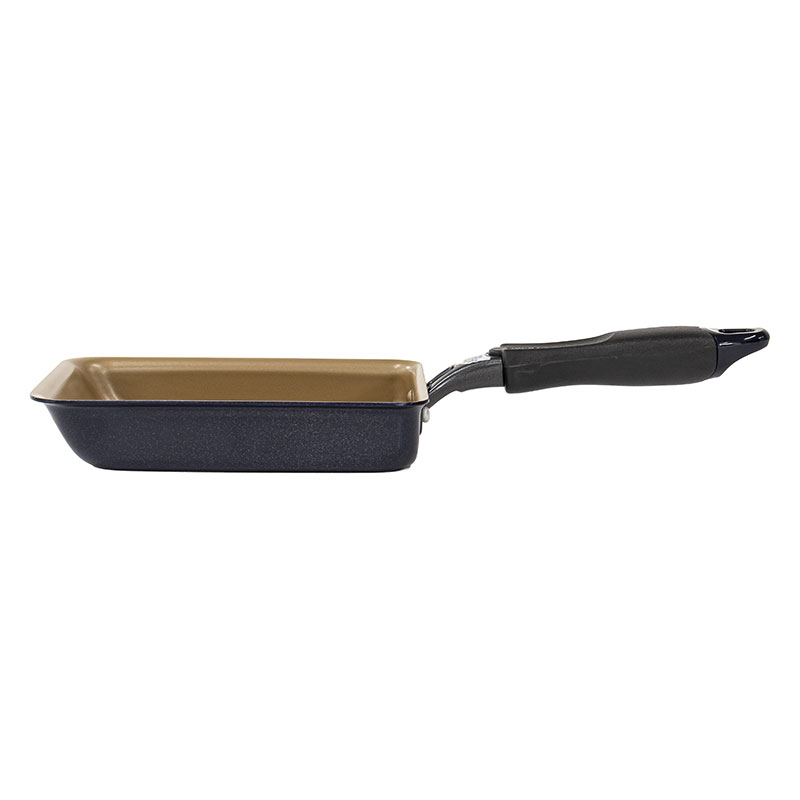 evercook 軽量玉子焼きフライパン 13×18cm ガス火専用 ネイビー