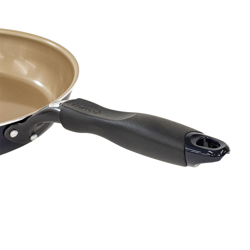 evercook 軽量フライパン 26cm ガス火専用 ネイビー