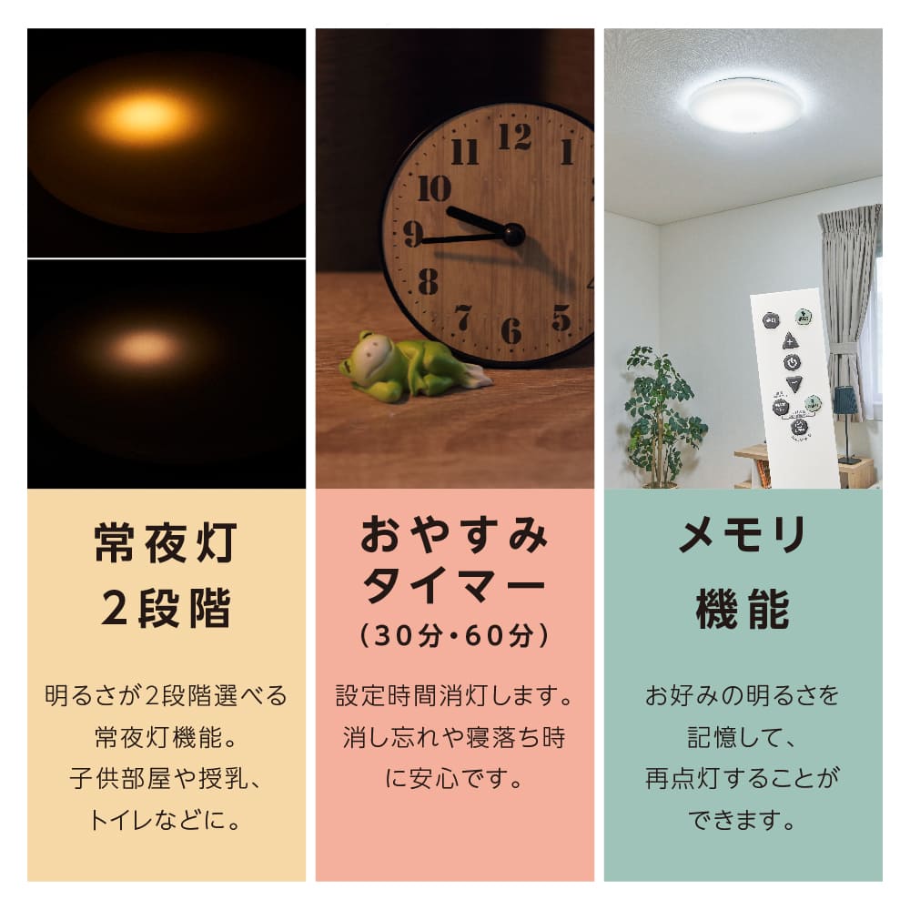 LuminousLED 停電検知 LEDシーリングライト ~8畳用 調光モデル TKE-Y08DX