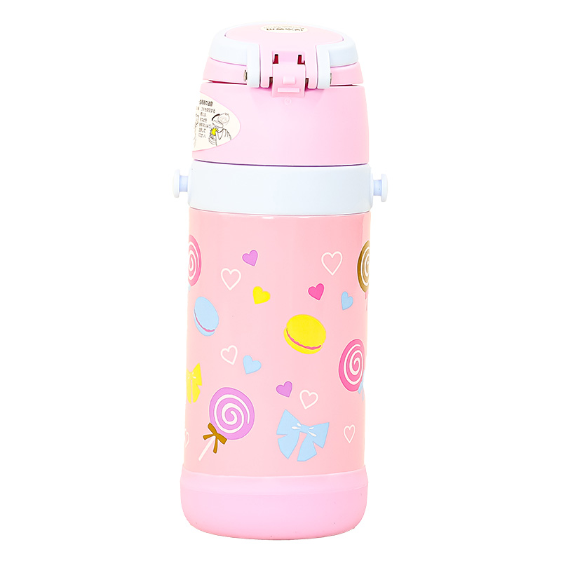 sokomo そこまで洗える 3WAYキッズボトル 450ml おかしとリボン