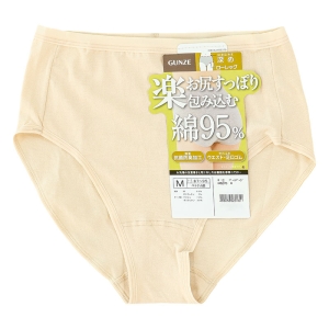 レディース 綿混ストレッチショーツ ペールベージュ