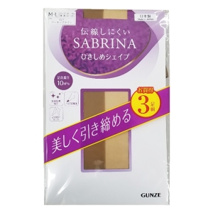 レディース ストッキング サブリナ3P ひきしめシェイプ バーモンブラウン