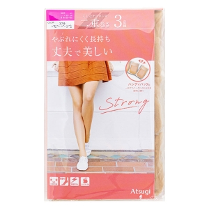 レディース ストッキング 丈夫で美しい ベビーベージュ 3足組