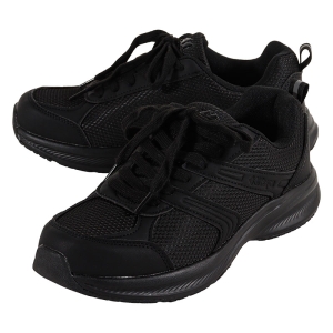 撥水スポーツシューズ ブラック×ブラック