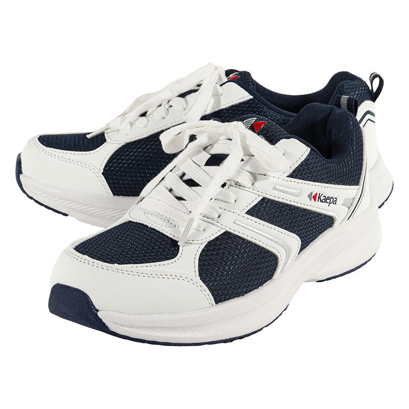 撥水スポーツシューズ ネイビー×ホワイト