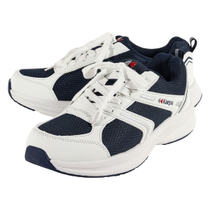 撥水スポーツシューズ ネイビー×ホワイト
