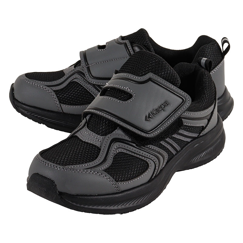 Kaepa 撥水マジックシューズ ダークグレー×ブラック