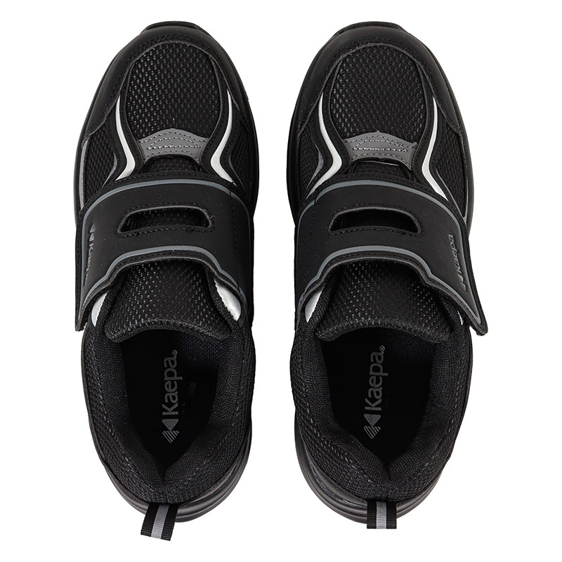 Kaepa 撥水マジックシューズ ブラック×ダークグレー